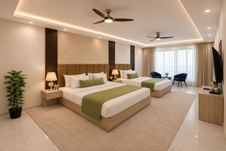 Bedroom 3, Hotel West End Mahipalpur Delhi IGI, Delhi