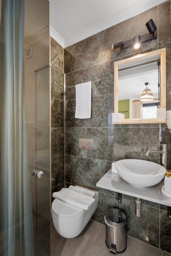 Bathroom 5, The Green Goose Hotel, Datça