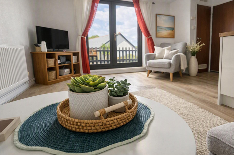 Living area 4, Stylish Cornish Retreat, Sleeps 4 Near Hayle Beach, Cornwall