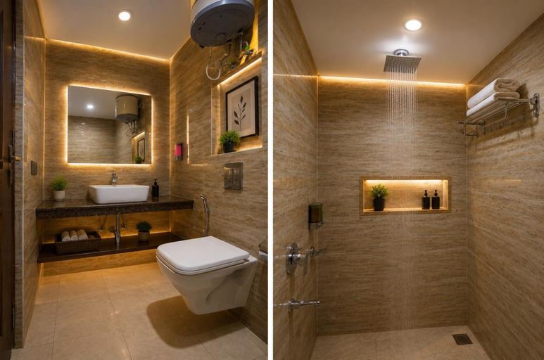 Bathroom 3, Hotel D'Capitol Premirer- Near Delhi Aerocity, Delhi