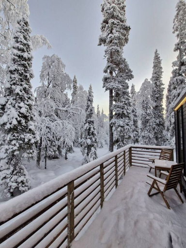 View from room 2, Lapelland Fell Village, Lapland