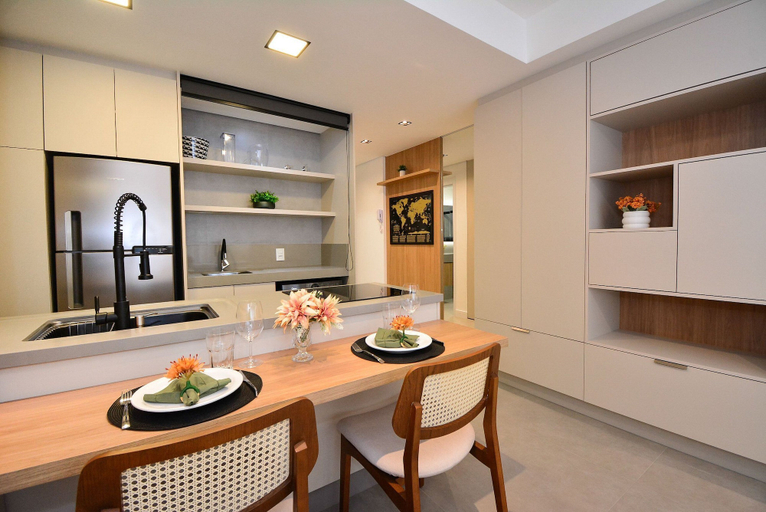 Private kitchen 4, Elegante Studio frente a UFSC e HU -201R, Florianopolis