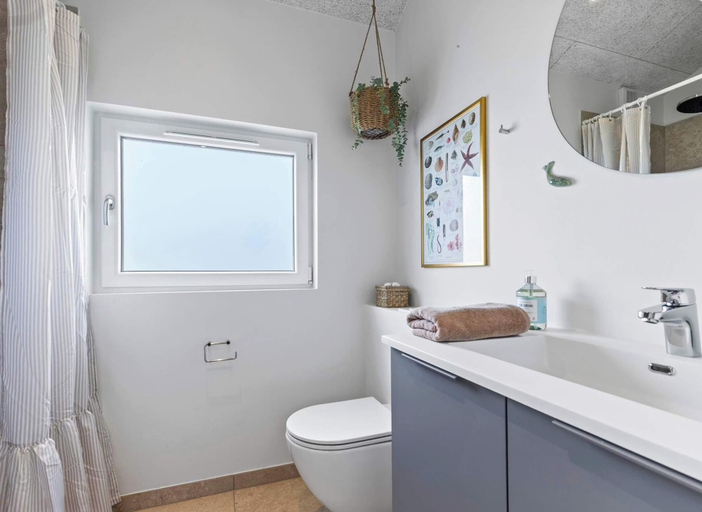 Bathroom, 6 Person Holiday Home in Glesborg-by Traum, Norddjurs