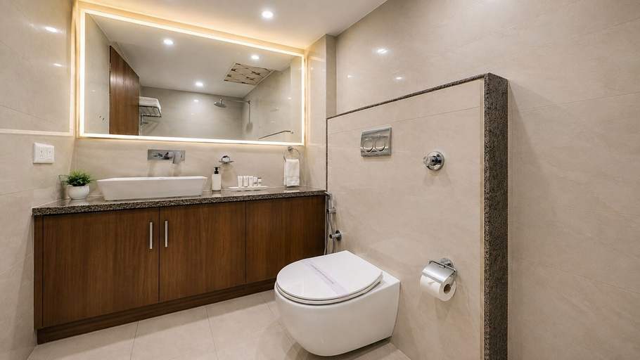 Bathroom 4, Hotel JMD - Managed by Kian, Delhi