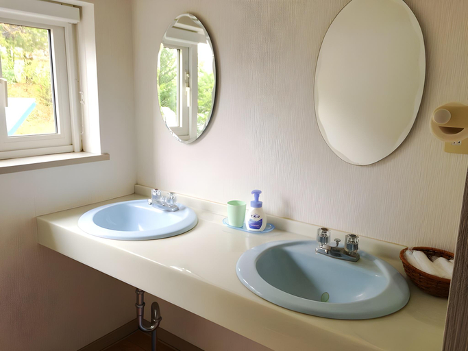 Bathroom 3, Italian Course Dinner Pension Waninoie, Abashiri