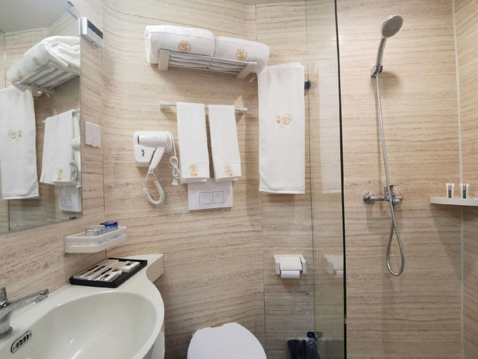 Bathroom, Shi hui hotel（Qilu Software Park Hanyu Jingu Store）, Jinan