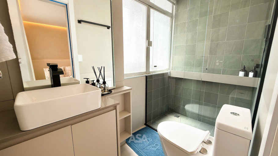 Bathroom 2, ASA 2 Suites Pe na Areia Vista mar BC, Balneário Arroio do Silva