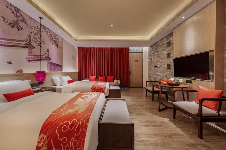 Bedroom 2, Shenzhen Gankeng Ancient Town Phoenix Hakka Hotel, Shenzhen