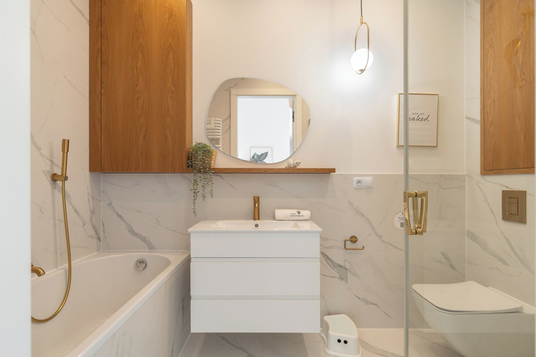Bathroom 2, Neptun Park comfort family apartment, Gdańsk City