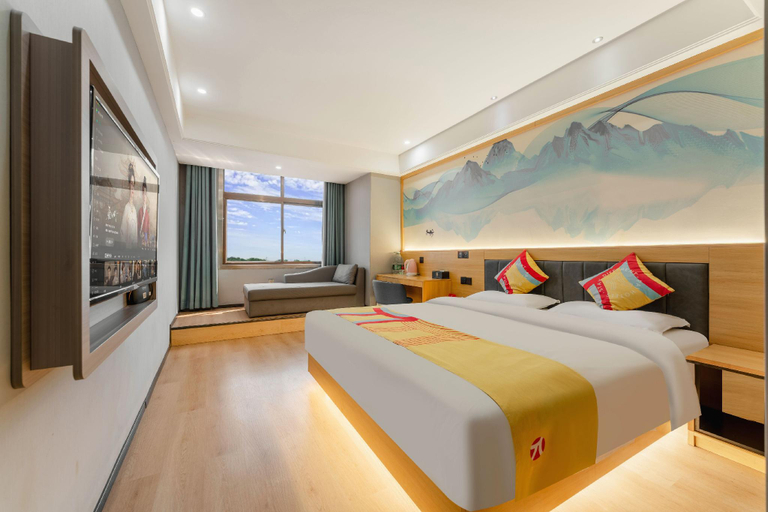 Bedroom 2, π Hotel (Weinan Pucheng County Center Store), Weinan