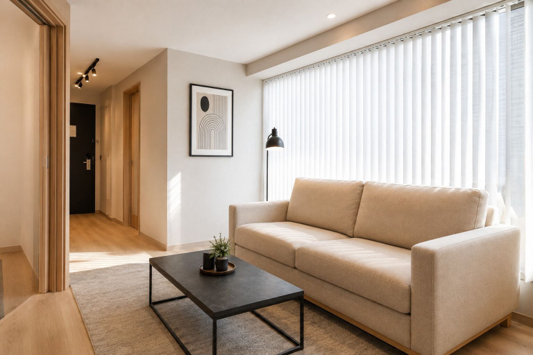 Living area, Nobleway Hotel & Suites, Toronto