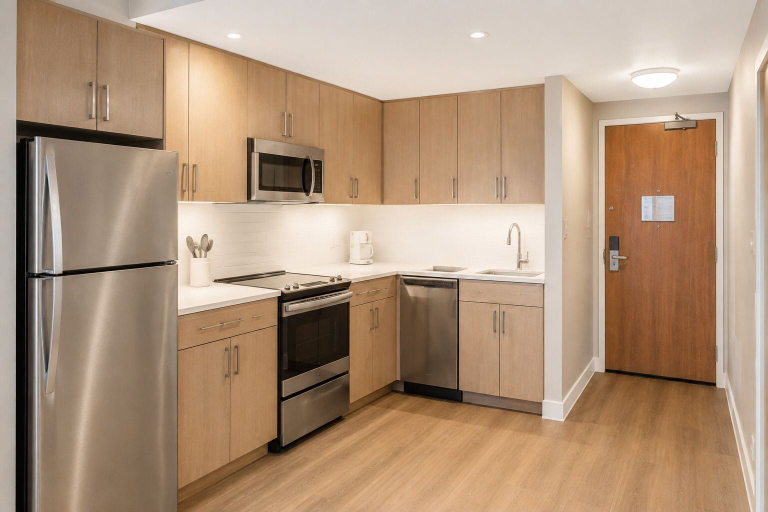 Private kitchen, Maplecrest Hotel, Toronto