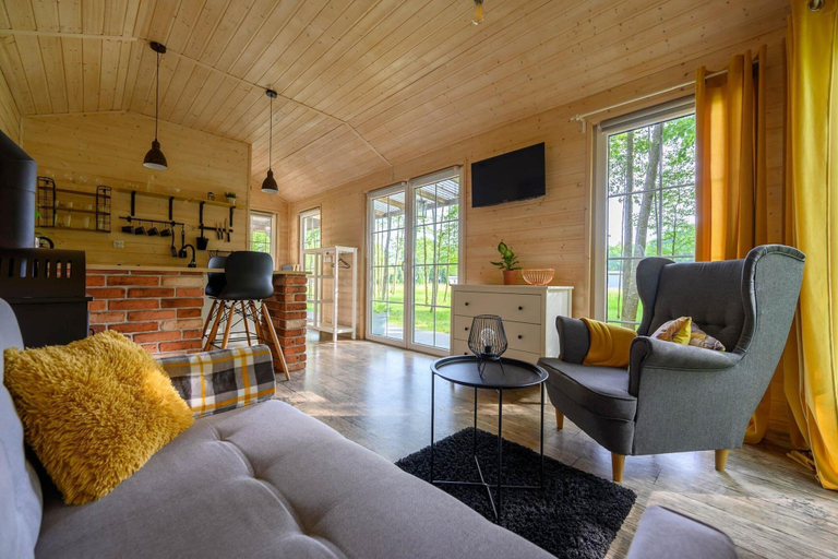 Living room 3, Comfortable Holiday Home no. 4B With a Fireplace, Sławno