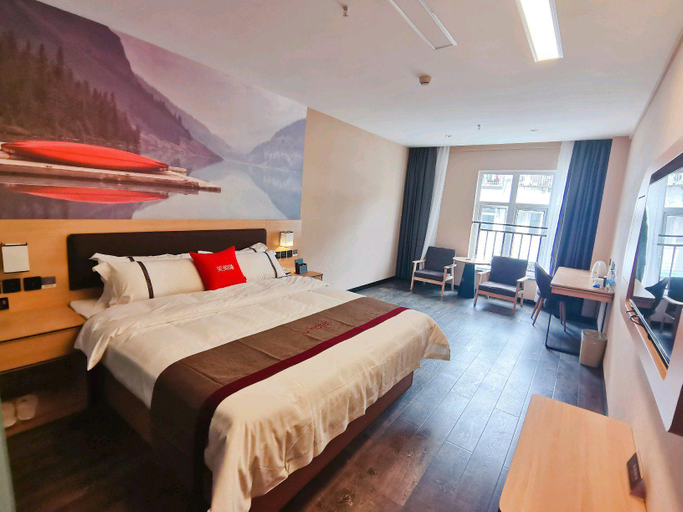 Bedroom 2, Shankee Chain Hotel (Dujiangyan Feilong Gymnasium), Chengdu