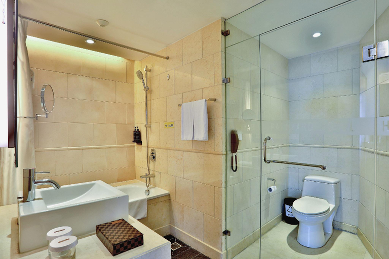 Bathroom, Parkyard Hotel Jiaxing (Nanhu Scenic Area Branch), Jiaxing