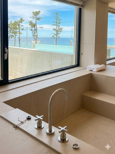 Bathroom, Gangneung Deer Wave Pool Villa, Gangneung