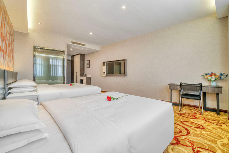Bedroom 2, Huamei Hotel (Guangan South Railway Station), Guang'an