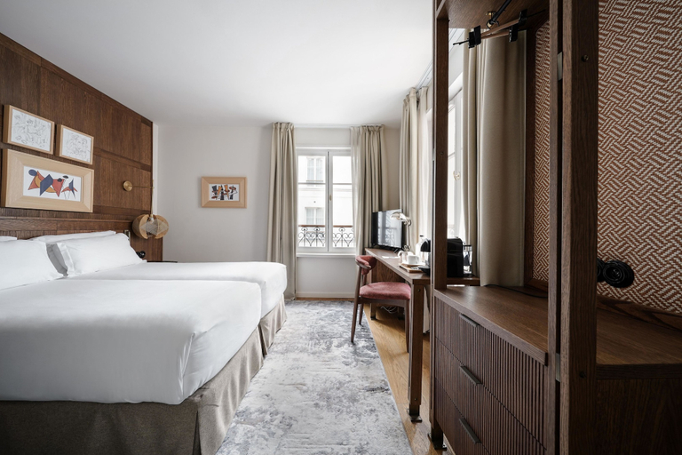 Bedroom 2, Hotel Pulitzer Paris, Paris