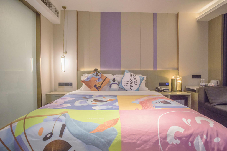 Bedroom 2, ラベンダーホテル(潜江バスターミナル)(麗枫酒店(潜江客运站店)), Qianjiang