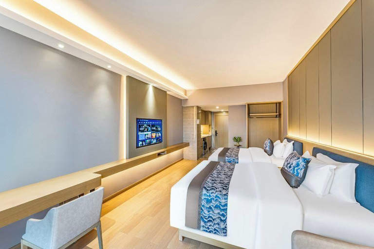 Bedroom 2, BillionPlatinum Hotel GongbeiportFuhuali, Zhuhai