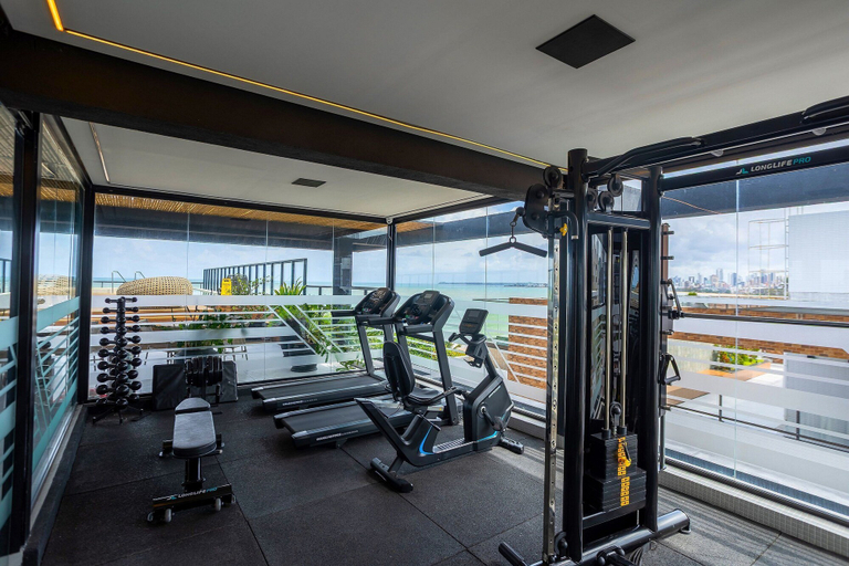 Fitness facility 3, Restinga #008 - Beachfront Studio by Carpediem, João Pessoa