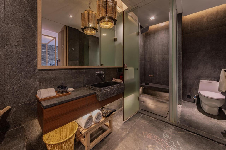 Bathroom 3, Shenzhen Gankeng Ancient Town Phoenix Hakka Hotel, Shenzhen