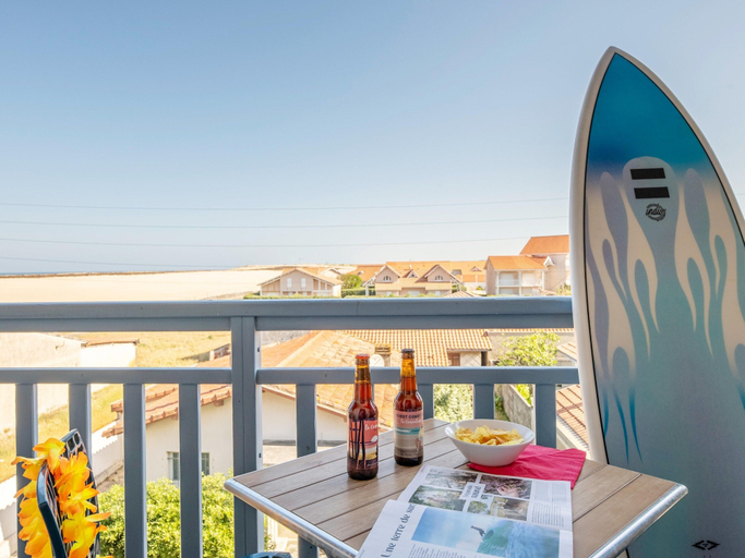 Balcony 3, Seaside Apartment in Biscarrosse, Landes