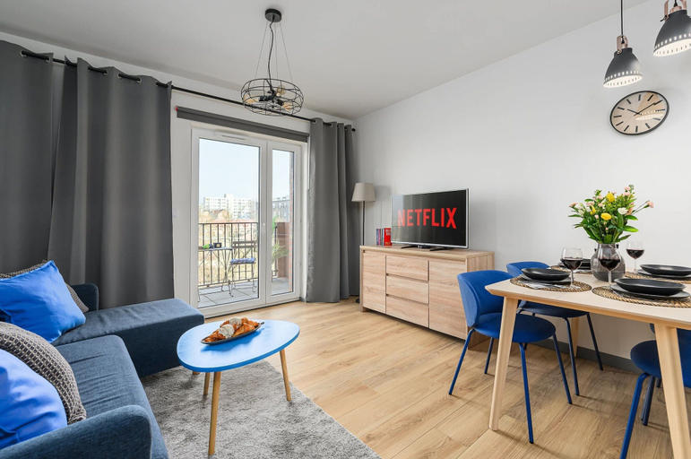 Living room 3, Flat Near Koneser Center, Warsaw