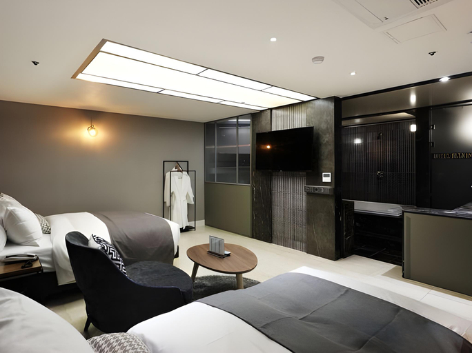 Bedroom 3, HOTEL E-CUBE, Yongsan