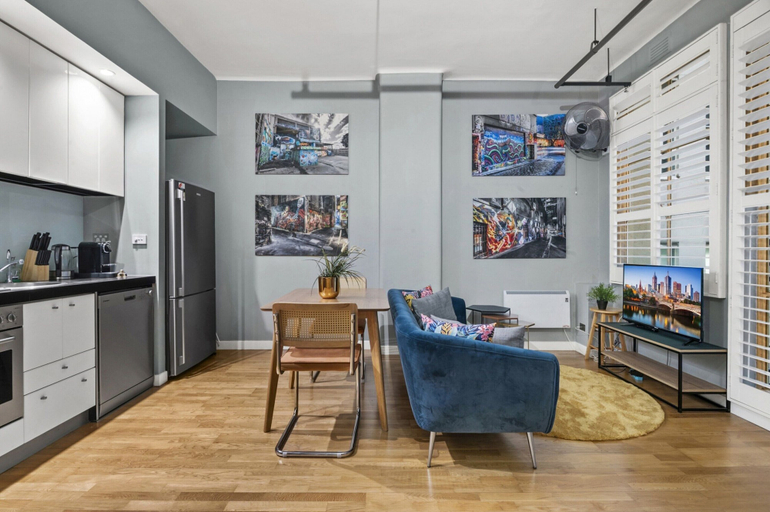 Living room 5, Temple Court Suite in Melbourne CBD, Melbourne