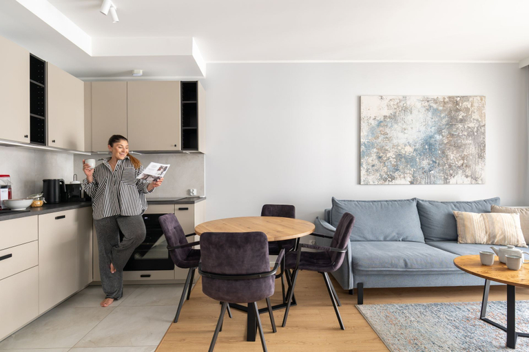 Living area 2, Porto Mare Seaside with Parking and Gym, Gdańsk City