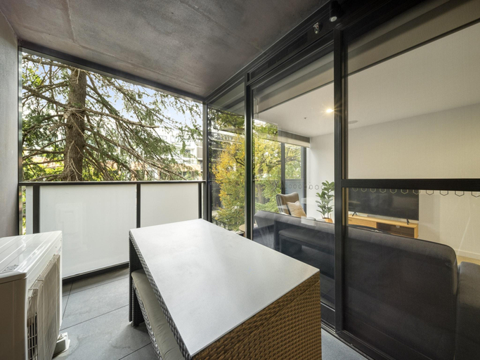 Bedroom, Modern 1-Bed Apartment With Pool And Sauna, Canberra
