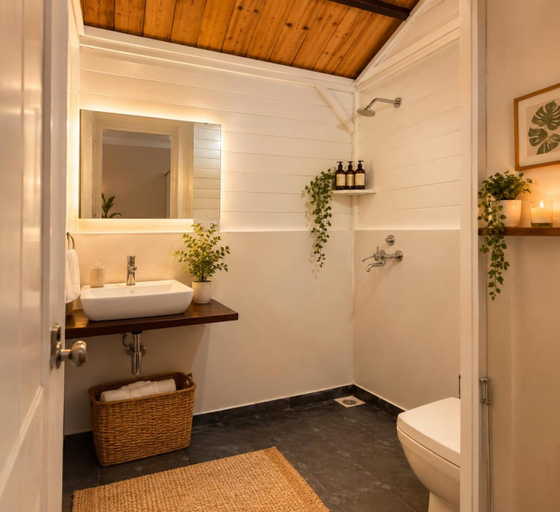 Bathroom, The Peace Hostel, North Goa