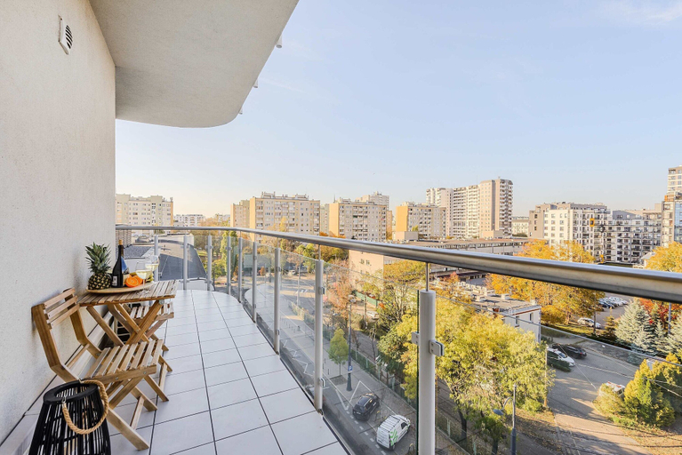 Balcony 5, Siedmiogrodzka Flat With Views, Warsaw