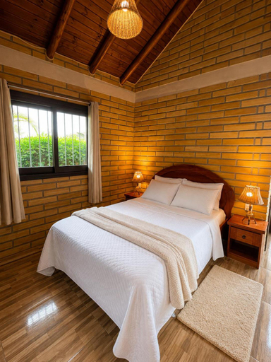 Bedroom 2, Pousada Caeana - Chales Com Vista Das Montanhas, Praia Grande
