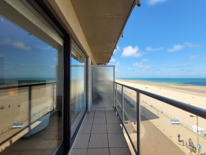 Balcony, Seafront Apartment in Middelkerke, West-Vlaanderen