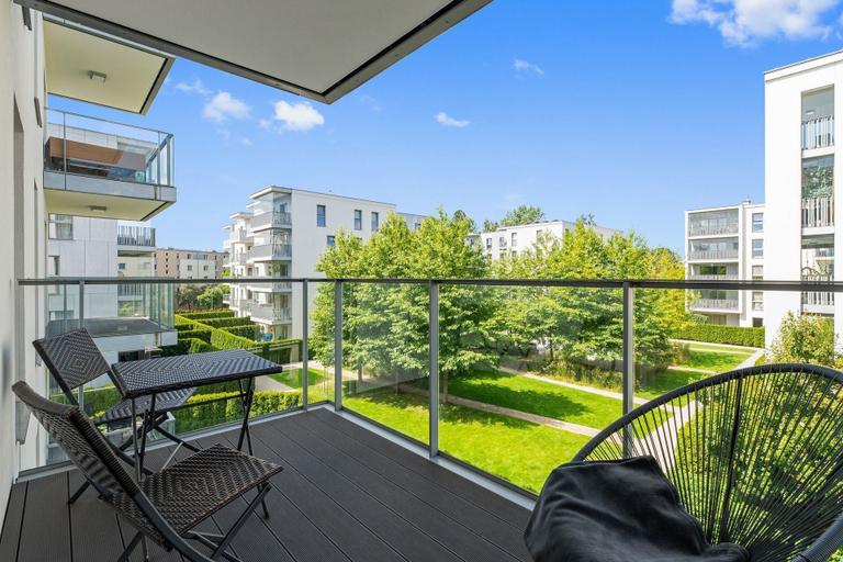 Balcony 4, Nadmorze Seaside Apartment with Parking, Gdańsk City