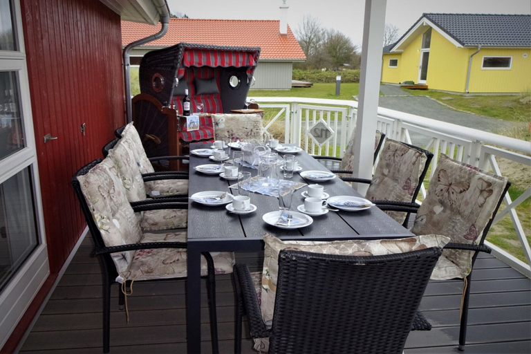 Outdoor dining, Serene Wellness Lodge fur 8 Personen, Ostholstein