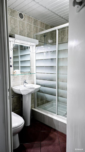 Bathroom 3, Hotel Restaurant Mas Le Chatelet, Pyrénées-Orientales