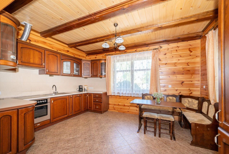 Private kitchen, Comfortable Holiday Home With a Fireplace, Sławno