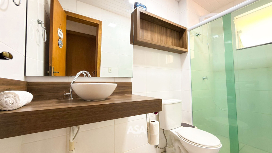 Bathroom 3, ASA Indaial Apartment Vale Europeu Gated Community, Indaial