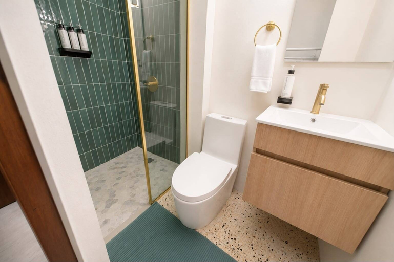 Bathroom 3, Room 6: Affordable Cool in Santurce Arts Area