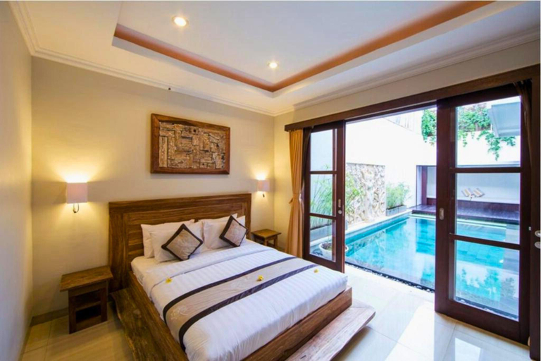 Bedroom, Cozy 3 BR Private Pool Villa Seminyak #NE, Badung