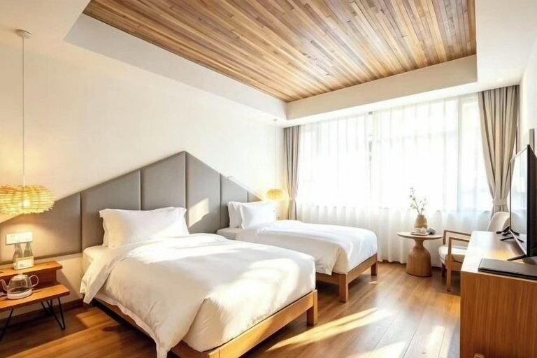 Room 5, Mount Emei Baiyuting Yunjian Tangquan B&B, Leshan