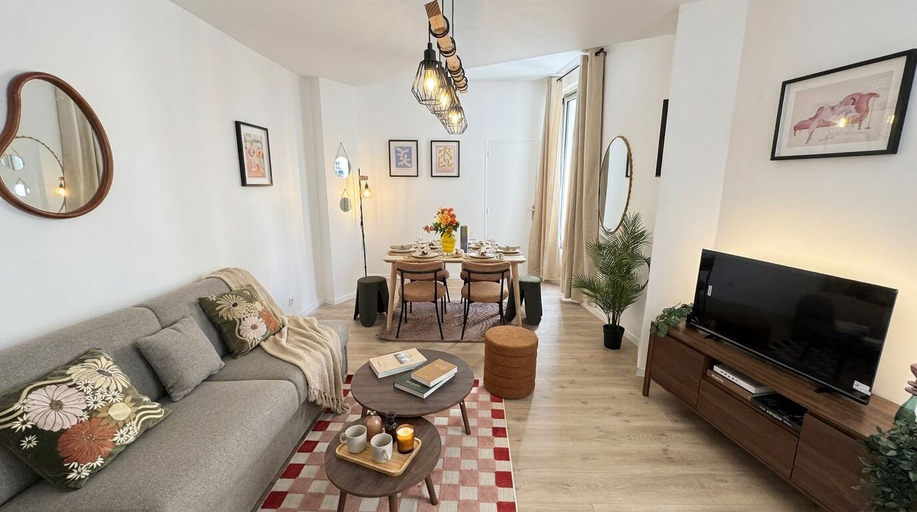 Living area 3, FurtiveStay - Sentier - Ponceau, Paris