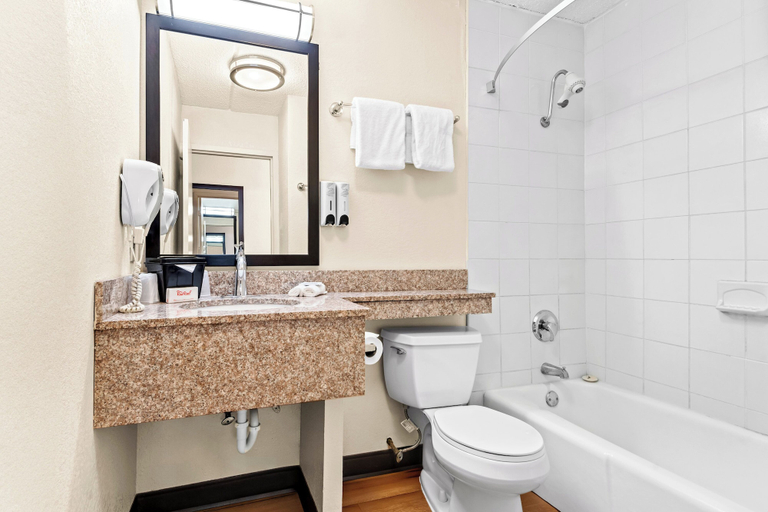 Bathroom 4, Red Roof Inn Cortland, Cortland