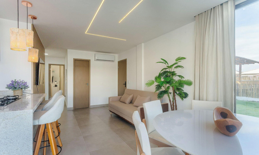Interior, Apt With Pool View, Mins From the sea Vll0001, Maraú