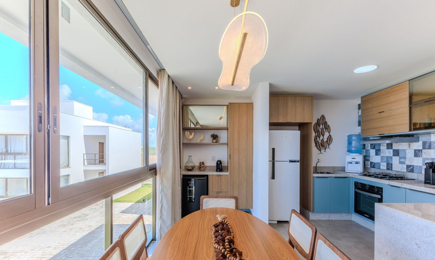 Private kitchen 4, Apt With Lagoon and Pool View Vll0101, Maraú