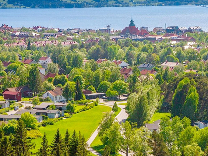 Aerial view, 3 Person Holiday Home in Ostersund-by Traum, Östersund