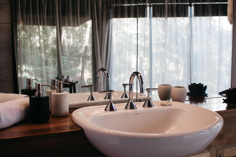Bathroom 3, Woodlands Rainforest Retreat, Murrindindi - East